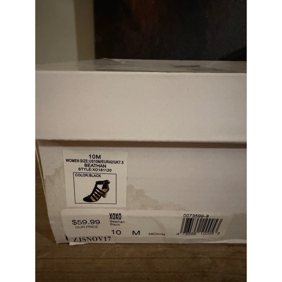 XOXO‎ Women's Bethan Black Gladiator Heeled Sandals Size 10M - Picture 6 of 6